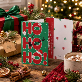 Festividades Cartão de Férias de Natal Ho Ho Ho