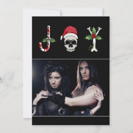 Festividades Cartão de Férias de Natal Joy Gothic