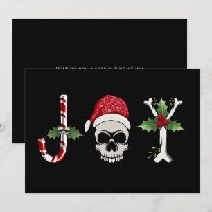 Festividades Cartão de Férias de Natal Joy Gothic