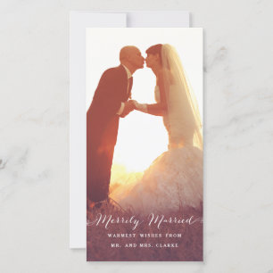 Festividades Cartão de Férias de Natal Merrily Casado