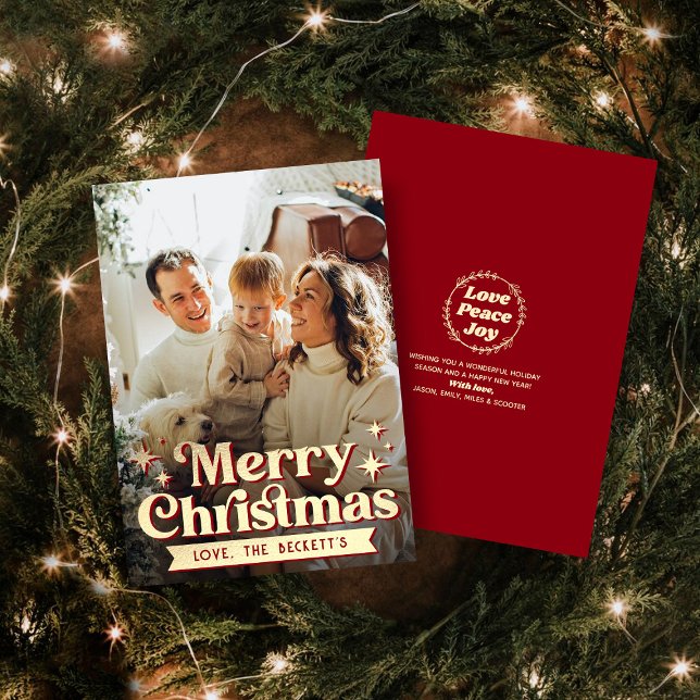 Festividades Cartão de Férias de Natal Merry Groovy (Criador carregado)