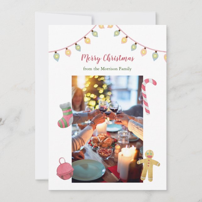 Festividades Cartão de Férias de Natal, Natal (Frente)
