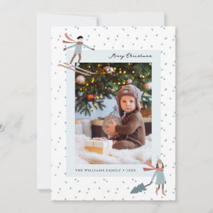 Festividades Cartão de Férias de Natal para Neve