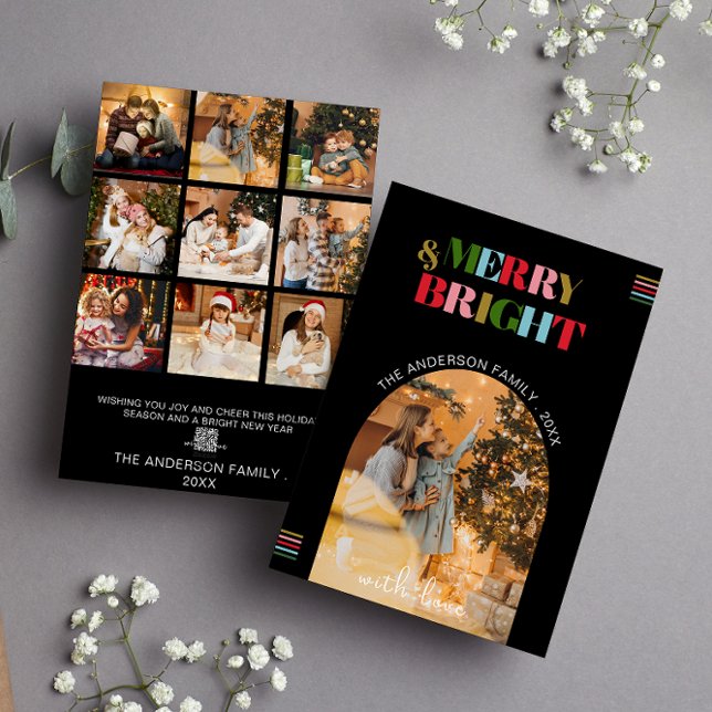 Festividades Cartão de Férias de Natal para Retro feliz e Brilh (Criador carregado)