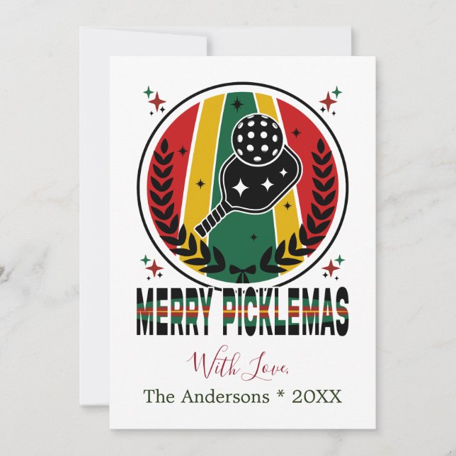 Festividades Cartão de Férias de Natal para Salas de feliz (Frente)