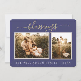 Festividades Cartão de Férias de Natal Rustic Berries