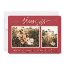 Cartão de Férias de Natal Rustic Berries