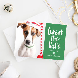 Festividades Cartão de Férias de Pet Colorido Editável Wreck Th