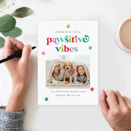 Festividades Cartão de Férias de Pet Edição de Cor Vibrações Pa
