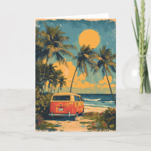 Festividades Cartão de Férias de Praia da Flórida Personalizada