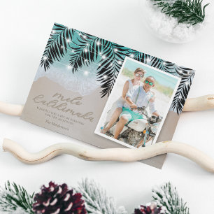Festividades Cartão de Férias de Praia Mele Kalikimaka
