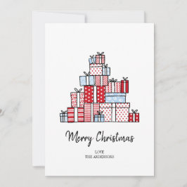 Festividades Cartão de Férias de Presente de Natal