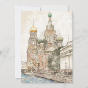 Festividades Cartão de Férias de São Petersburgo Rússia – Cidad