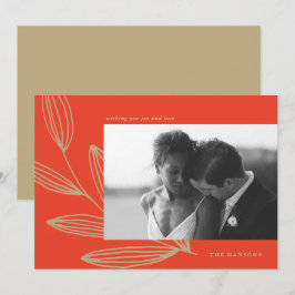 Festividades Cartão de Férias de Surto Vermelho Cherry