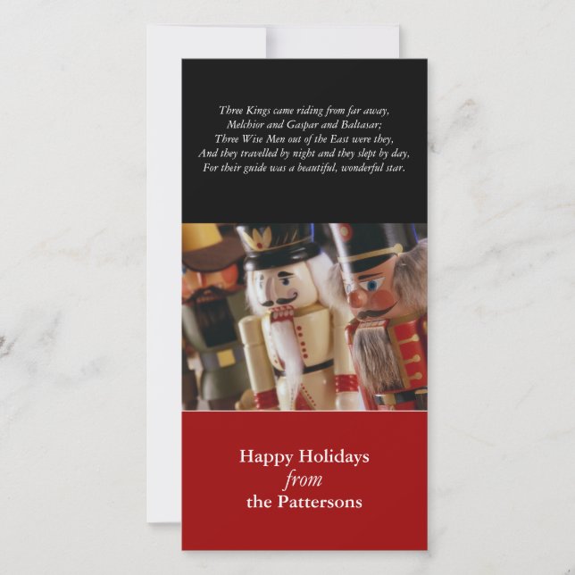 Festividades Cartão de Férias de Três Reis (Frente)