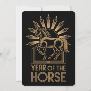 Festividades Cartão de Férias do Ano do Cavalo 2026