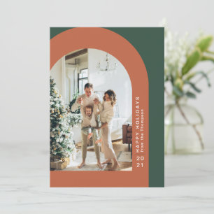 Festividades Cartão de Férias do Arch de Natal Moderno