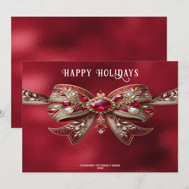 Festividades Cartão de Férias do Arco Vermelho (Frente/Verso)