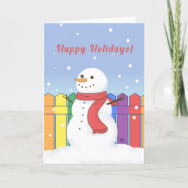 Festividades Cartão de Férias do Boneco de Neve LGBTQ