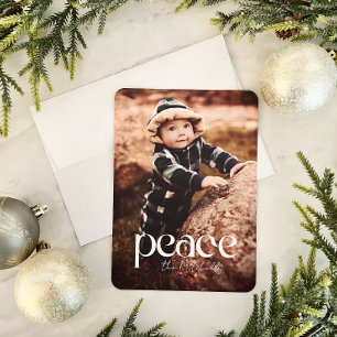 Festividades Cartão de Férias do Cheio Elegante Peace
