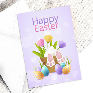 Festividades Cartão de Férias do Coelho da páscoa