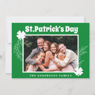 Festividades Cartão de Férias do Dia de São Patrício Shamrock V