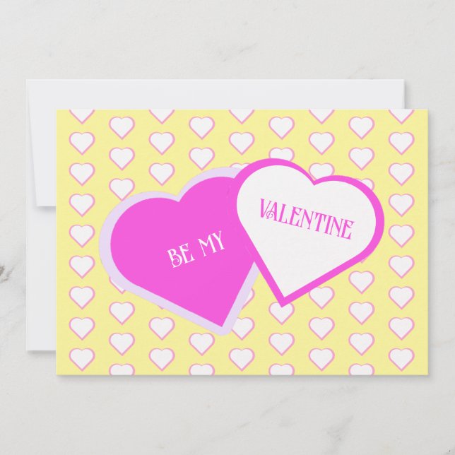 Festividades Cartão de Férias do Dia dos Namorados Dois Coraçõe (Frente)