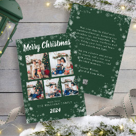 Festividades Cartão de Férias do Frio Verde Snow