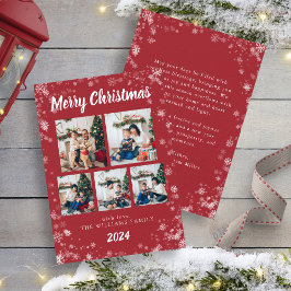 Festividades Cartão de Férias do Frio Vermelho