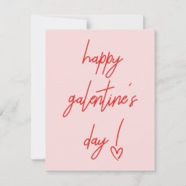 Festividades Cartão de Férias do Galentine's no Dia dos Namorad