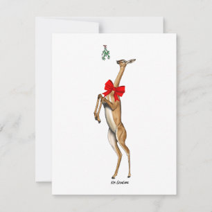 Festividades Cartão de férias do Gerenuk