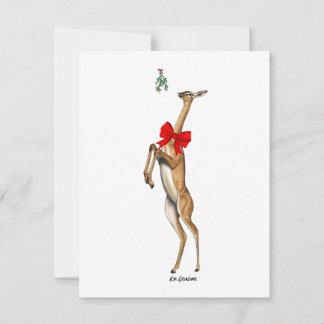 Festividades Cartão de férias do Gerenuk
