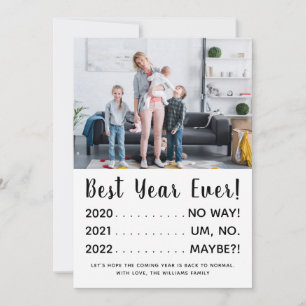 Festividades Cartão de Férias do Melhor Ano de Pandemia Engraça