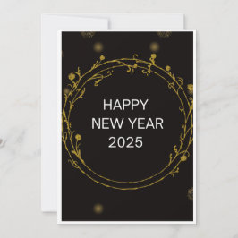Festividades Cartão de Férias do Ouro GIFT véspera de ano novo