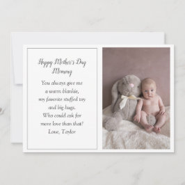 Festividades Cartão de Férias do Primeiro Dia de as mães Do Beb