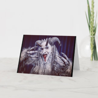 Festividades Cartão de Férias Doblado do PNW Krampus
