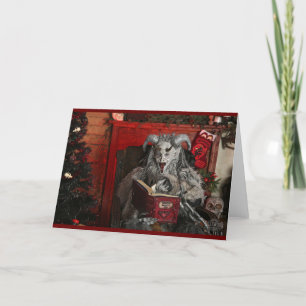 Festividades Cartão de Férias Doblado PNW Krampus
