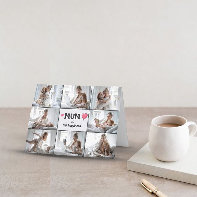 Festividades Cartão de Férias Dobrado de Colagem de Fotos do Di (Criador carregado)