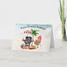 Cartão de Férias Dobrado de Natal australiano