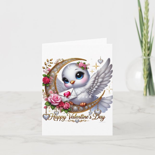 Festividades Cartão de Férias Dobrado do Dia dos Namorados com  (Frente)