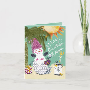 Festividades Cartão de Férias Dobrado FlipNFlop