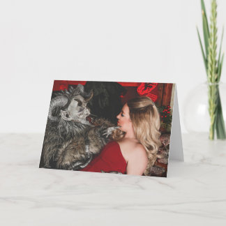 Festividades Cartão de Férias Dobrável PNW Krampus