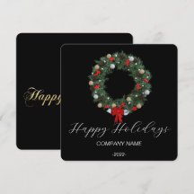 Cartão de Férias Elegante em Aquarela