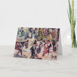 Festividades cartão de férias estilo cavalo