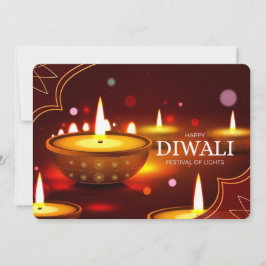 Festividades Cartão de Férias Feliz Diwali