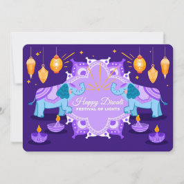 Festividades Cartão de Férias Feliz Diwali