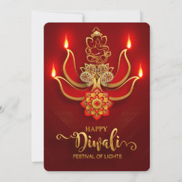 Festividades Cartão de Férias Feliz Diwali