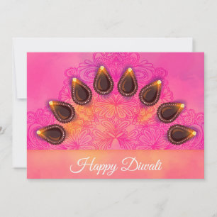 Festividades Cartão de Férias Feliz Diwali