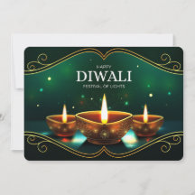 Cartão de Férias Feliz Diwali
