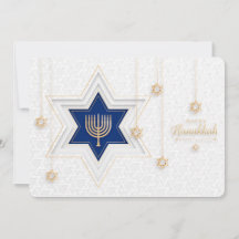 Cartão de Férias Feliz Hanukkah